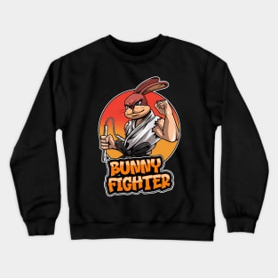 Bunny Fighter Artwork Crewneck Sweatshirt
